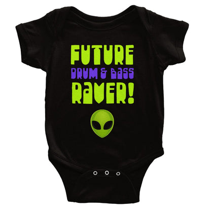 Future Drum and Bass Raver Baby Bodysuit